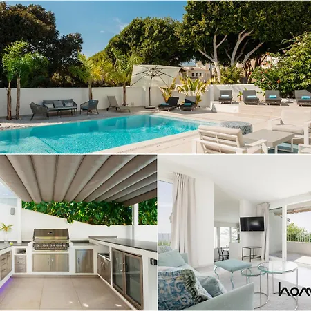Vakantiehuis 6 Bedroom Villa, With Heated Pool And Sea Views, Next To The Of Costabella Marbella